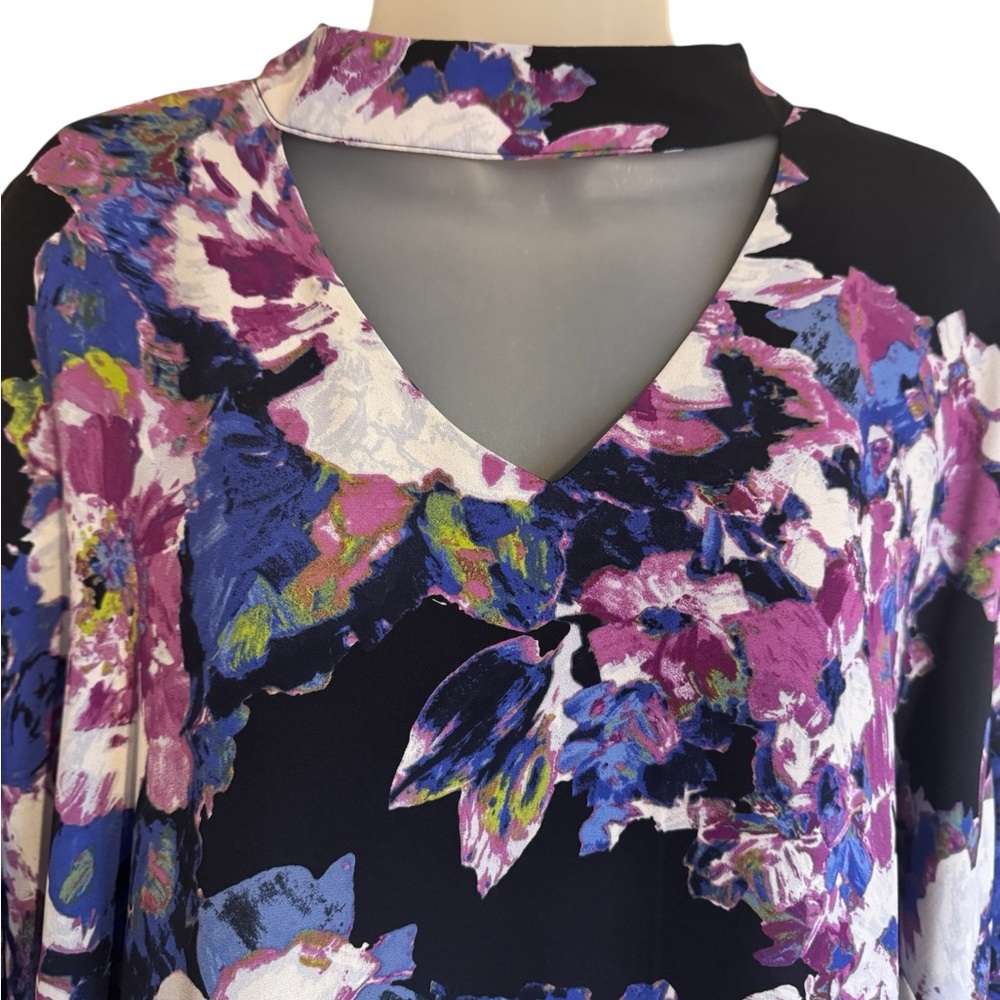 GORGEOUS The Limited Women's Floral Blouse - Black/Purple PLUS: 3X BIN#S - Picture 2 of 6